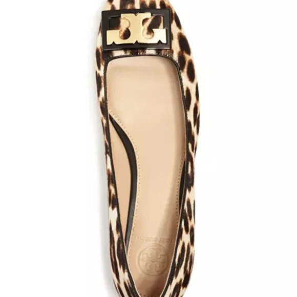 Tory Burch Brown and Gold Loafers with Classic Rounded Toe - Picture 4 of 11